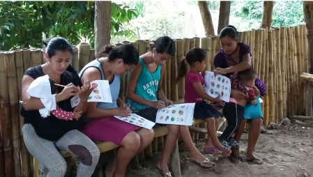 People at a nutrition education session